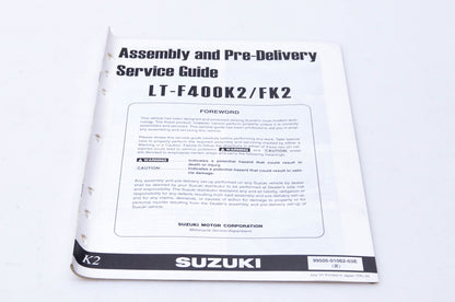 OEM Suzuki 99505-01062-03E LT-F400K2/FK2 Assembly & Pre-Delivery Service Guide