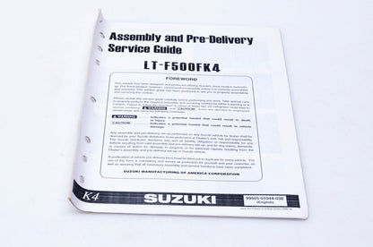 OEM Suzuki 99505-01044-03E LT-F500FK4 Assembly & Pre-Delivery Service Guide