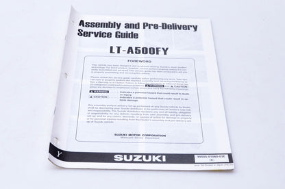 OEM Suzuki 99505-01080-03E LT-A500FY Assembly & Pre-Delivery Service Guide