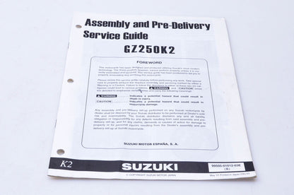 OEM Suzuki 99505-01012-03E GZ250K2 Assembly & Pre-Delivery Service Guide