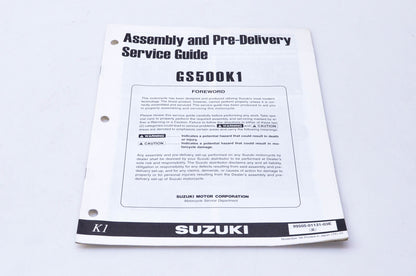OEM Suzuki 99505-01131-03E GS500K1 Assembly & Pre-Delivery Service Guide