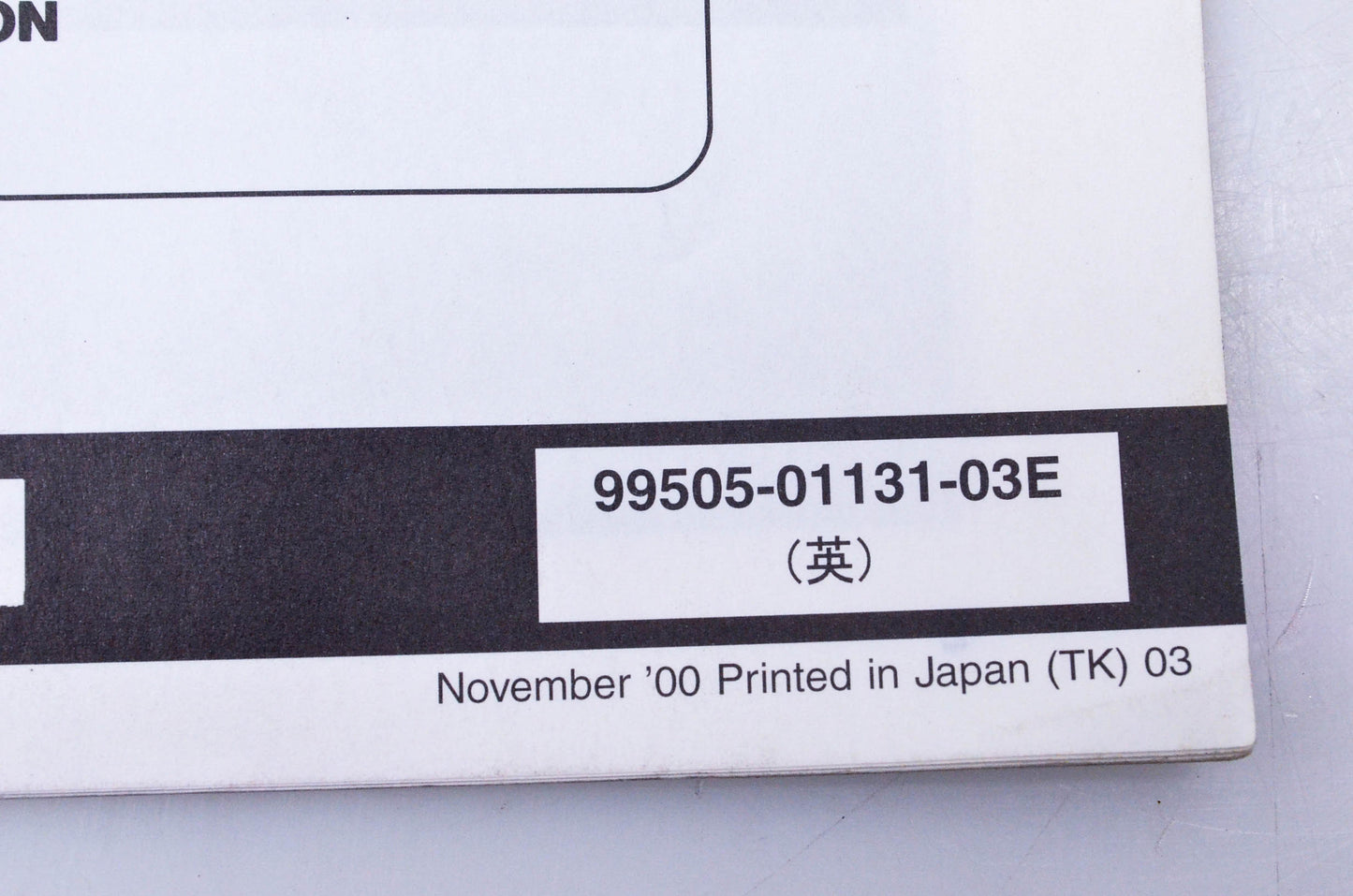 OEM Suzuki 99505-01131-03E GS500K1 Assembly & Pre-Delivery Service Guide