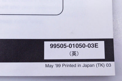 OEM Suzuki 99505-01050-03E GS500EY Assembly & Pre-Delivery Service Guide