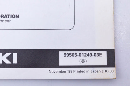 OEM Suzuki 99505-01249-03E SV650X Assembly & Pre-Delivery Service Guide