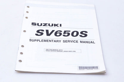 OEM Suzuki 99501-36090-03E SV650S Assembly & Pre-Delivery Service Guide