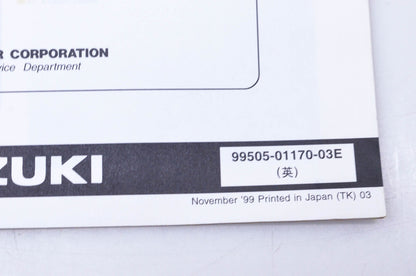 OEM Suzuki 99505-01170-03E GSF600SY Assembly & Pre-Delivery Service Guide