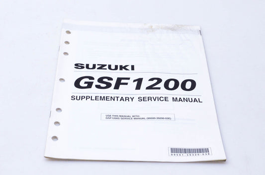 OEM Suzuki 99501-39320-03E GSF1200 Supplementary Service Manual