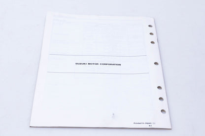 OEM Suzuki 99501-39320-03E GSF1200 Supplementary Service Manual