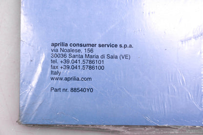 Aprilia 88540Y0 2000 Scarabeo 50 Parts Catalogue 540Y NOS