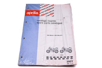 Aprilia 88390Y0 2000 RSV Mille R Spare Parts Catalogue 390Y NOS