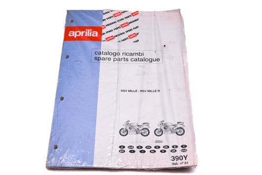 Aprilia 88390Y0 2000 RSV Mille R Spare Parts Catalogue 390Y NOS
