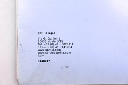 Aprilia 8140247 2000 MA50 MY50 Workshop Manual 977X