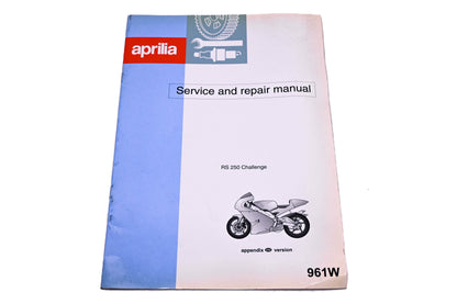 Aprilia 8102976 RS250 Challenge Service & Repair Manual Appendix 961W