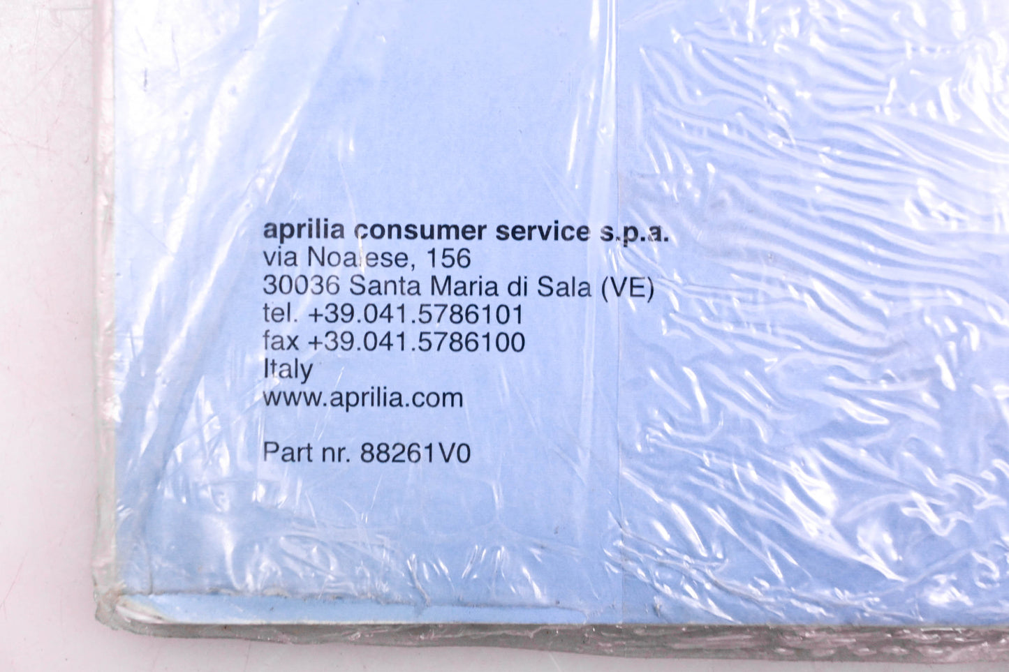 Aprilia 88261V0 1997-2000 Pegaso 650 Spare Parts Catalogue 261V NOS