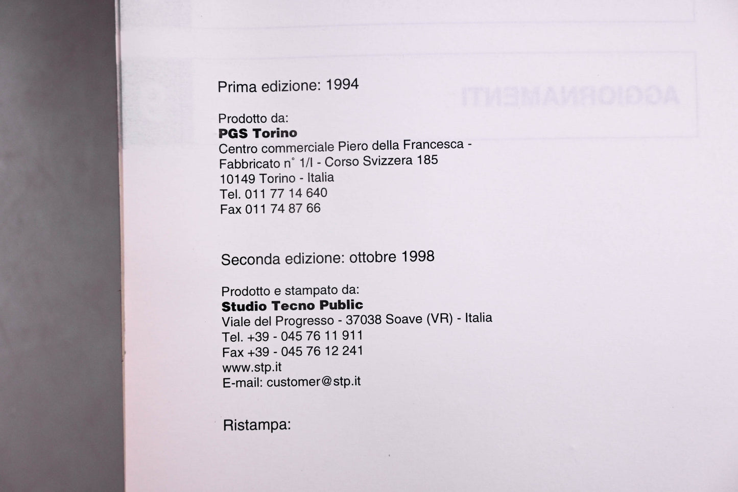Aprilia 8140159 RS250 Service & Repair Manual 945W