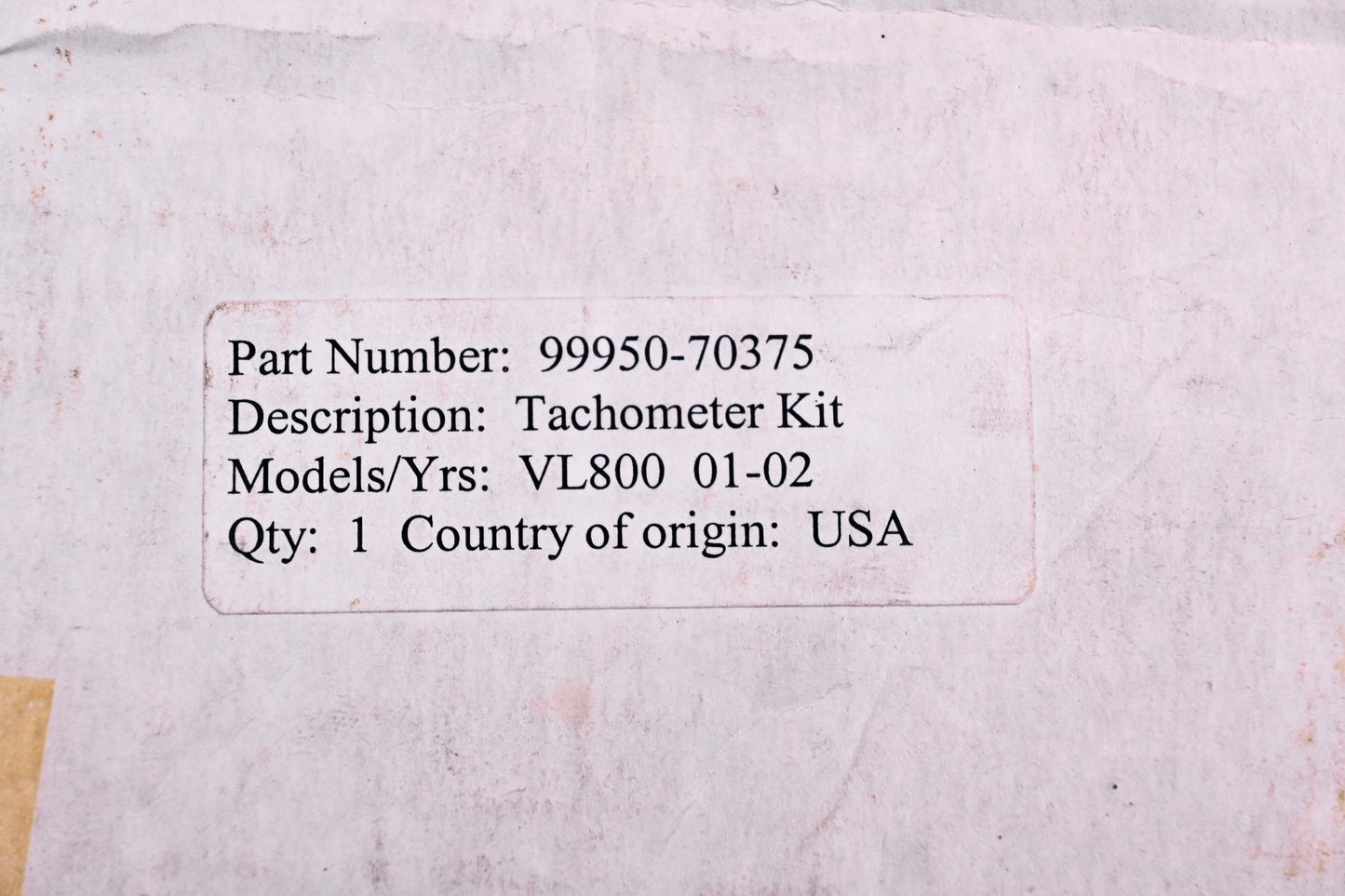 New OEM Suzuki 99950-70375 Tachometer Kit NOS