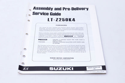 OEM Suzuki 99505-01024-03E LT-Z250K4 Assembly & Pre-Delivery Service Guide