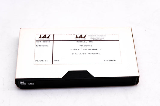 OEM Kawasaki YI003-29 1991 Mule Testimonial VHS