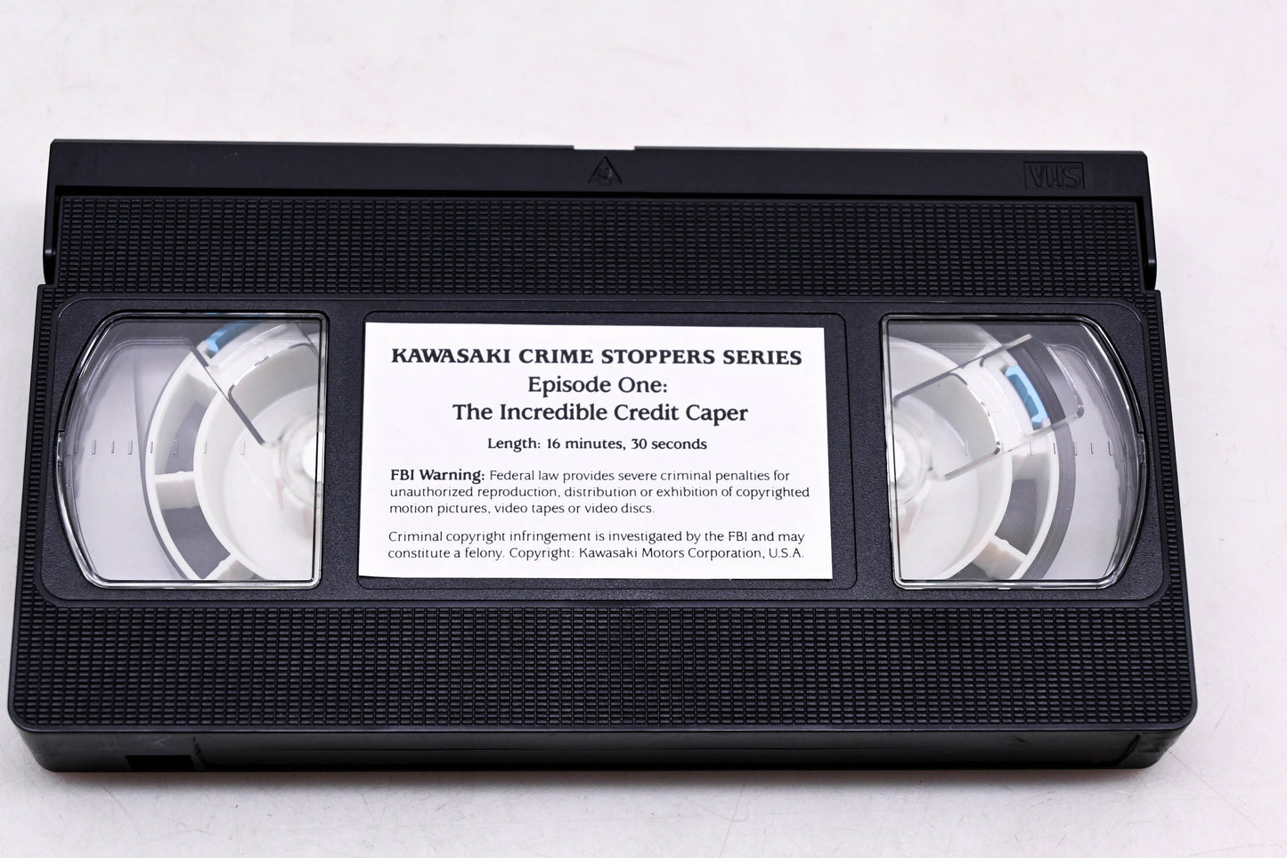 OEM Kawasaki Crimestopper Episode One The Incredible Credit Caper VHS