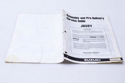 OEM Suzuki 99505-01100-03E JR50Y Assembly & Pre-Delivery Service Guide
