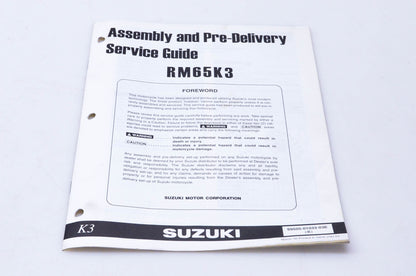 OEM Suzuki 99505-01033-03E RM65K3 Assembly & Pre-Delivery Service Guide