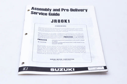 OEM Suzuki 99505-01091-03E JR80K1 Assembly & Pre-Delivery Service Guide