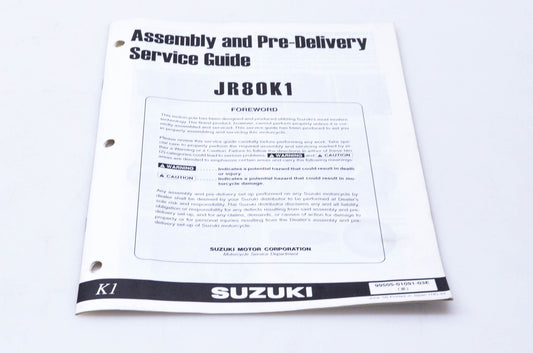 OEM Suzuki 99505-01091-03E JR80K1 Assembly & Pre-Delivery Service Guide