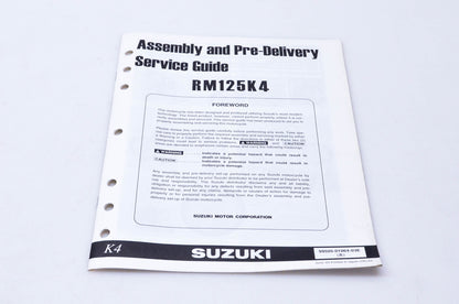 OEM Suzuki 99505-01064-03E RM125K4 Assembly & Pre-Delivery Service Guide