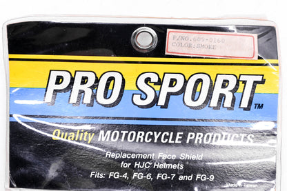 Pro Sport 609-0160 Smoke Tinted Helmet Shield Kit NOS