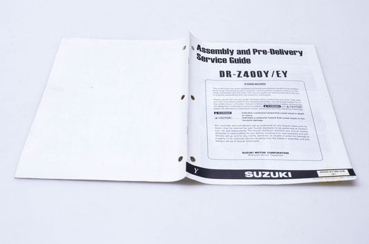 OEM Suzuki 99505-01180-03E DR-Z400Y/EY Assembly & Pre-Delivery Service Guide
