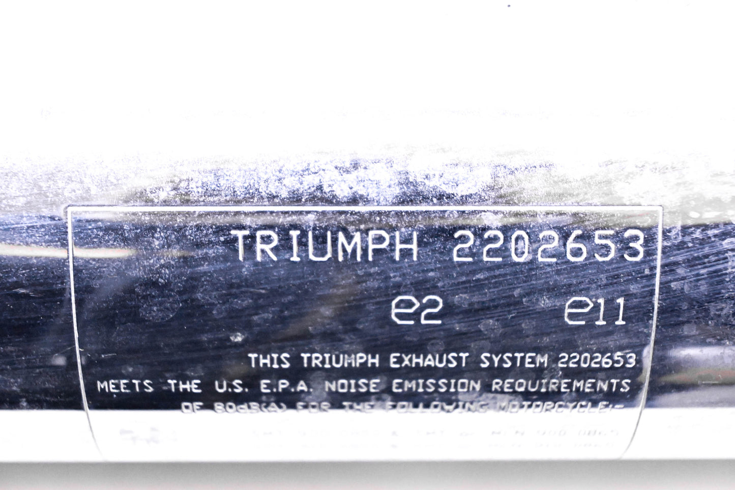 OEM Triumph 2202653 Bonneville Exhaust Muffler