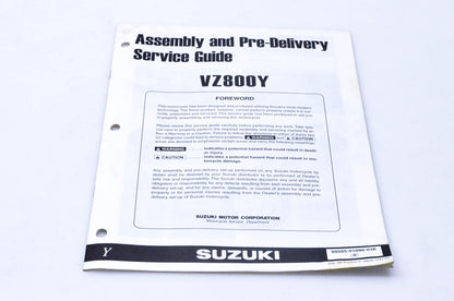 OEM Suzuki 99505-01090-03E VZ800Y Assembly & Pre-Delivery Service Guide