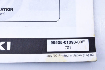OEM Suzuki 99505-01090-03E VZ800Y Assembly & Pre-Delivery Service Guide