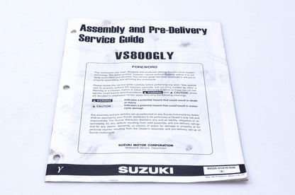 OEM Suzuki 99505-01010-03E VS800GLY Assembly & Pre-Delivery Service Guide