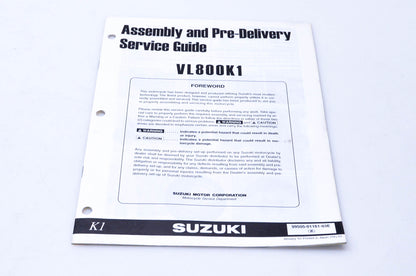 OEM Suzuki 99505-01161-03E VL800K1 Assembly & Pre-Delivery Service Guide