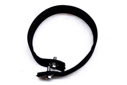 Aftermarket Pillion Seat Strap Black With Black Thread