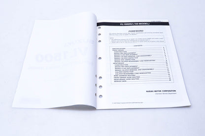 OEM Suzuki 99501-39340-03E VL1500 Supplementary Service Material