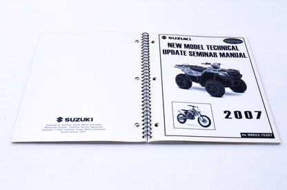 OEM Suzuki 99923-15207 2007 Technical Update Seminar Manual