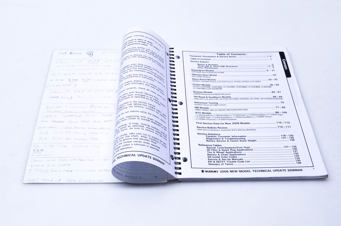 OEM Suzuki 99923-15206 2006 Technical Update Seminar Manual