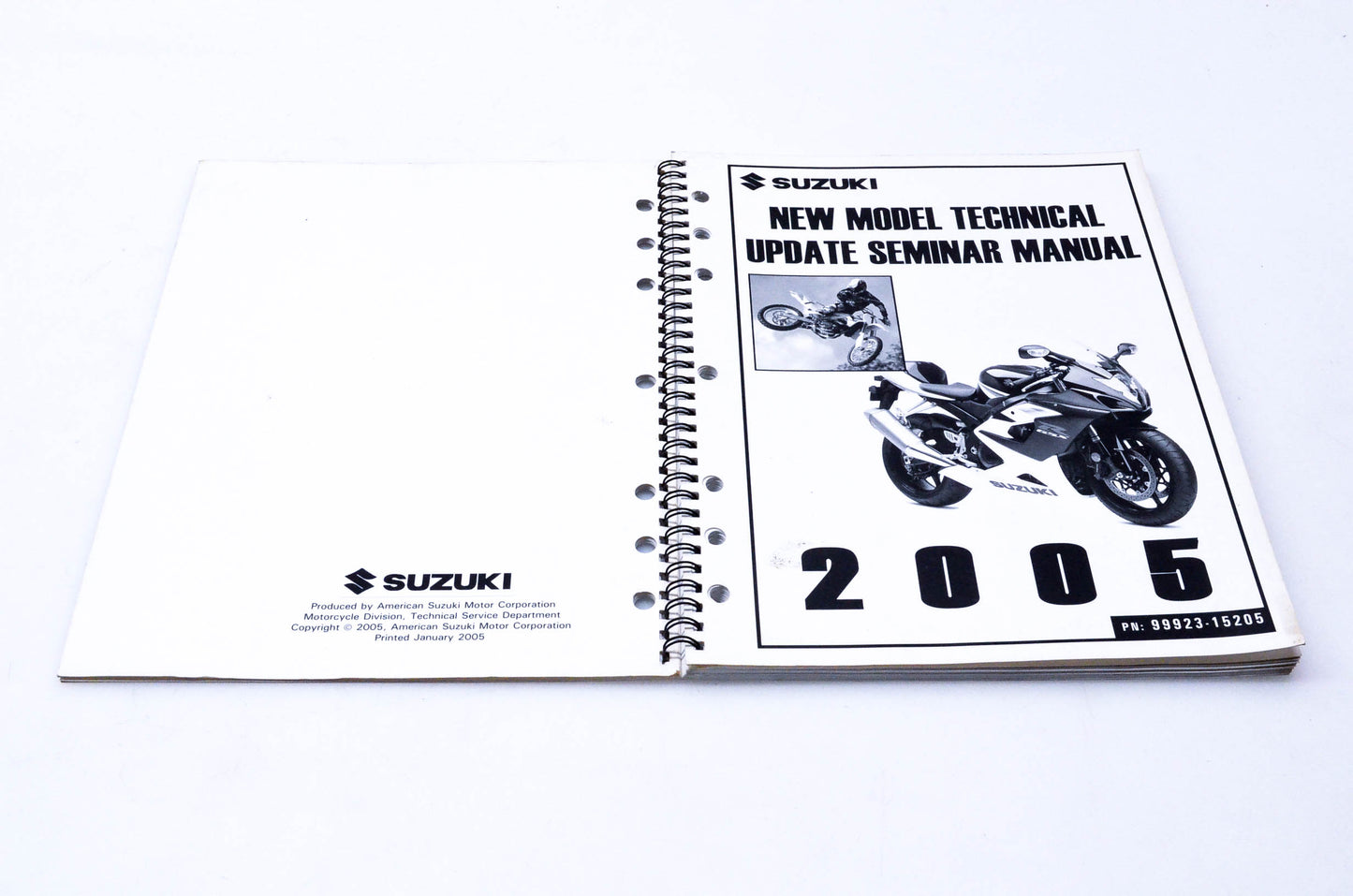 OEM Suzuki 99923-15205 2005 Technical Update Seminar Manual
