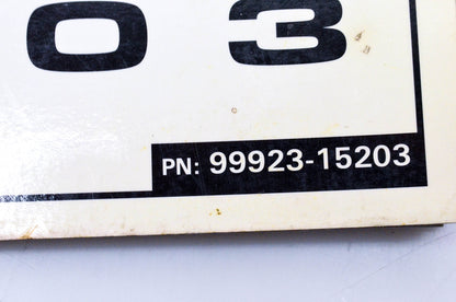 OEM Suzuki 99923-15203 2003 Technical Update Seminal Manual