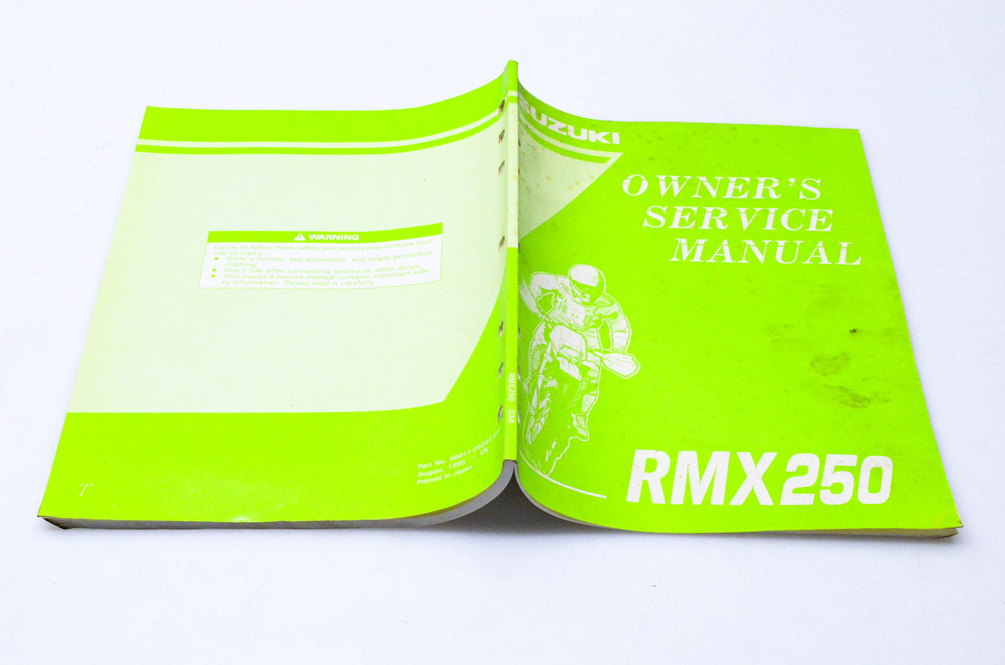 OEM Suzuki 99011-05D57-03A RMX250 Owner's Service Manual