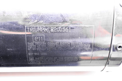 OEM Triumph T2200561 Right Exhaust Silencer Muffler