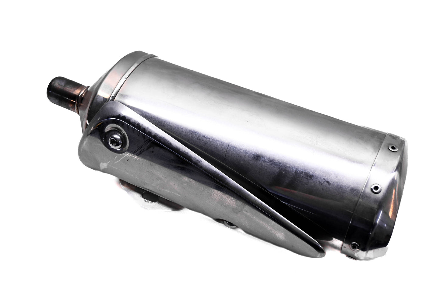 OEM Triumph T2200561 Right Exhaust Silencer Muffler With Heat Shield