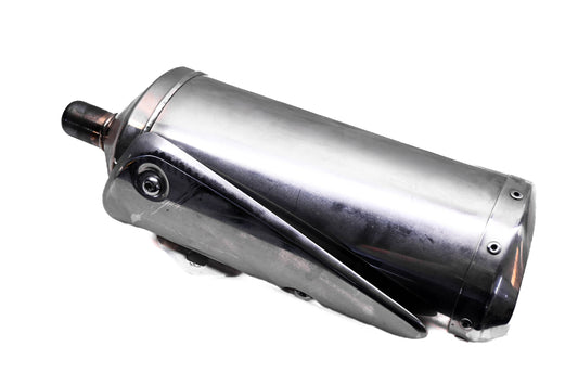 OEM Triumph T2200561 Right Exhaust Silencer Muffler With Heat Shield