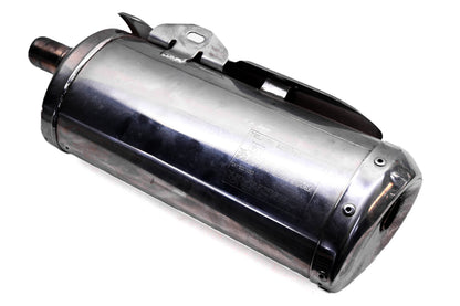 OEM Triumph T2200561 Right Exhaust Silencer Muffler With Heat Shield
