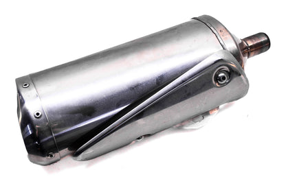 OEM Triumph T2200562 Left Exhaust Silencer Muffler With Heat Shield