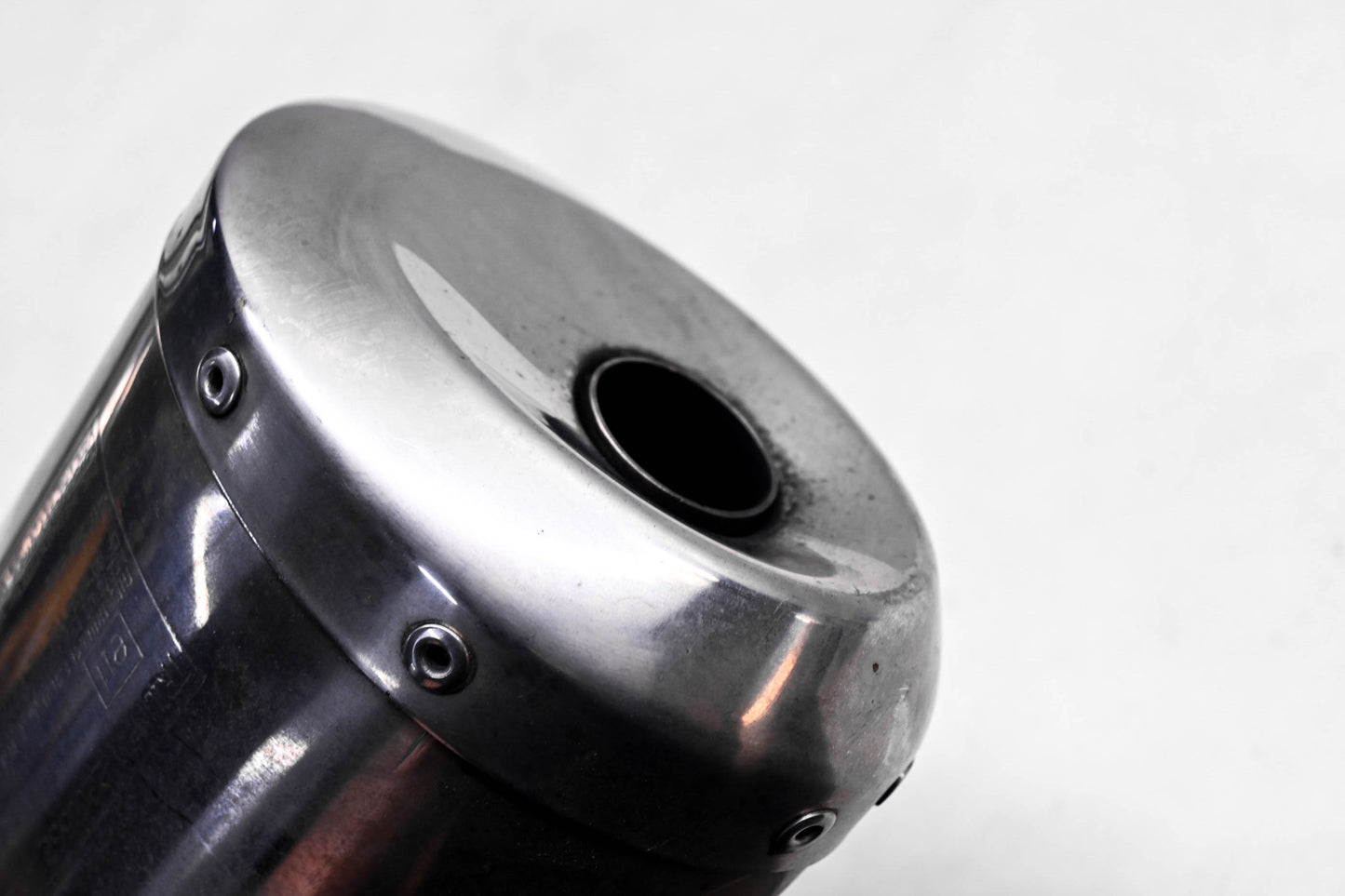OEM Triumph T2200562 Left Exhaust Silencer Muffler With Heat Shield