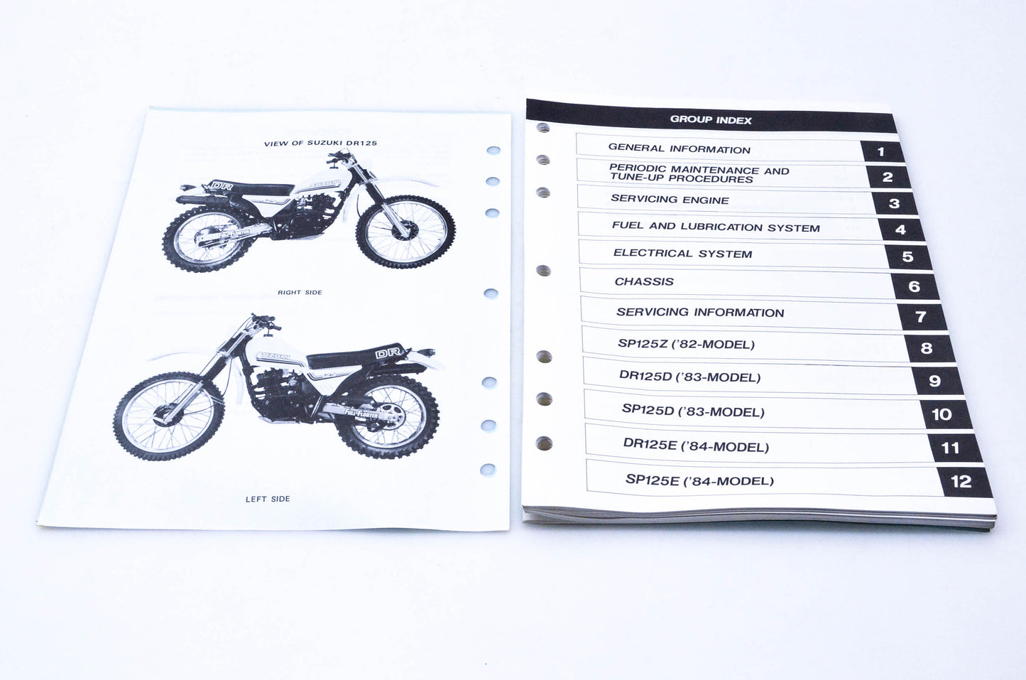 OEM Suzuki 99500-41001-03E DR125 Service Manual