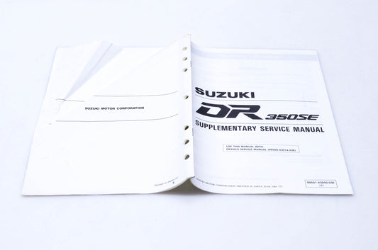 OEM Suzuki 99501-43040-03E DR350SE Supplementary Service Manual